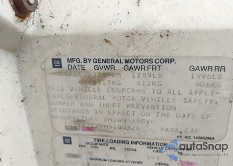 1987 Chevrolet Corvette from USA, damaged, VIN 1G1YY3181H5100326